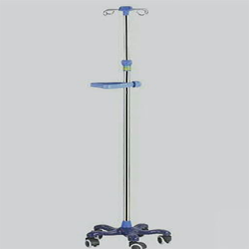 CN-S1 Stainless Steel Mobile I.V. Pole with 5 Castors 